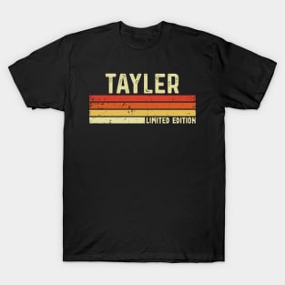 Tayler Name Vintage Retro Limited Edition Gift T-Shirt